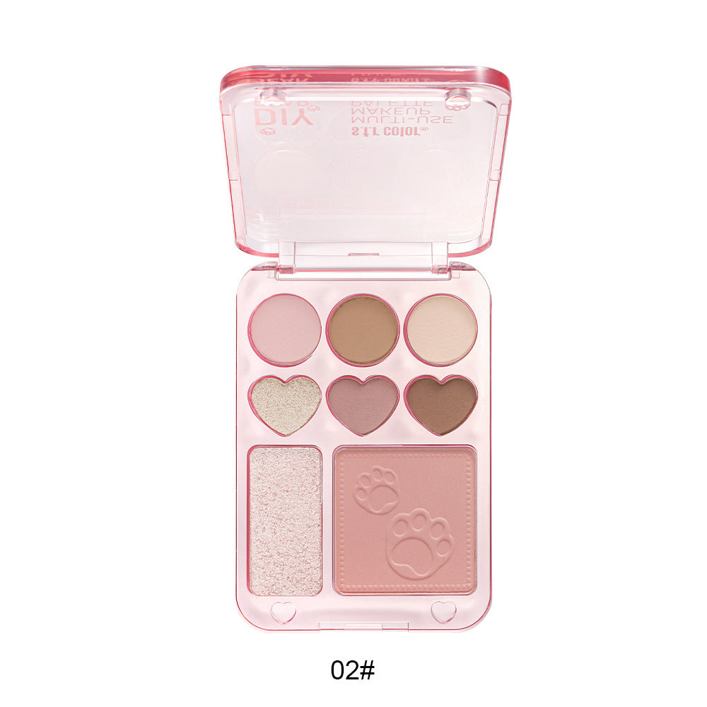 Colorful Eye Shadow and Blush Makeup Set with 3 Shades - 9.3g