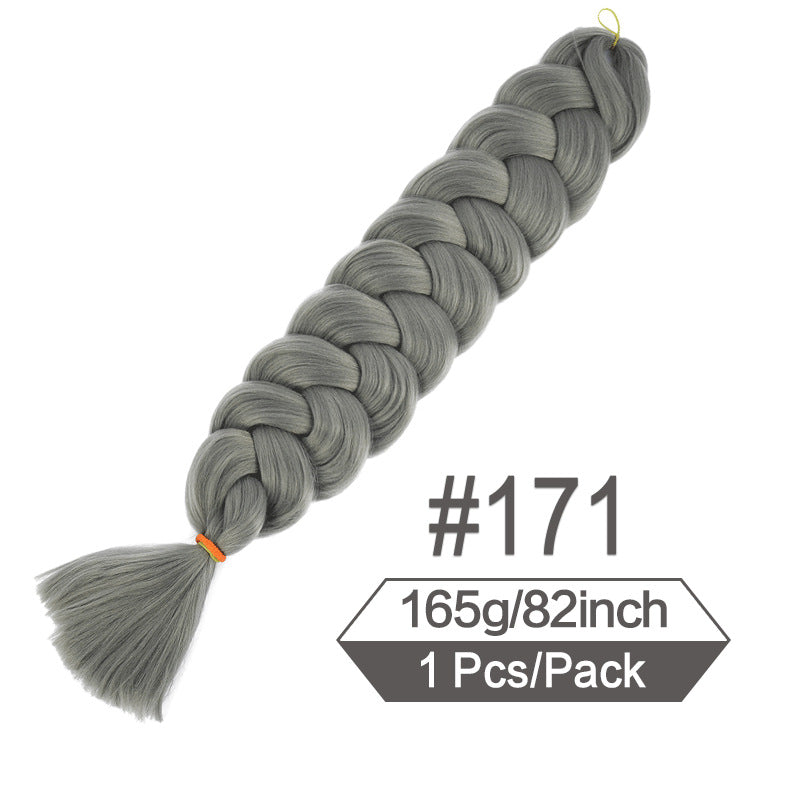 Long Braided Ponytail Hair Extension for Women - Multi-Color, 82 Inch