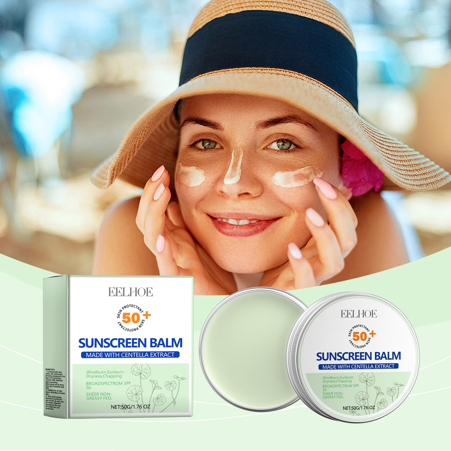 Centella Sunscreen Moisturizer - Lightweight UV Protection Cream