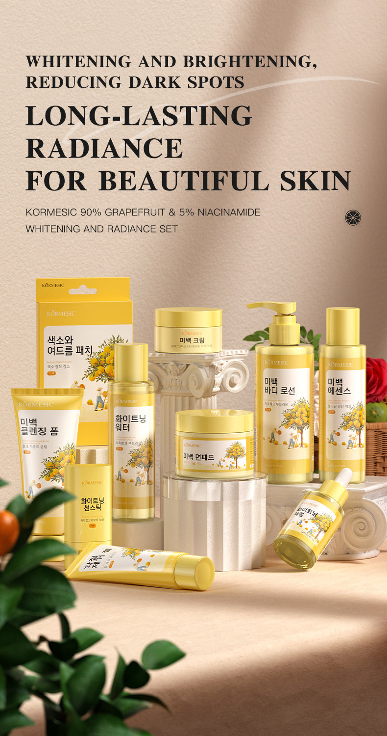 Grapefruit & Nicotinamide Whitening Skincare – Multi-Pack Variants