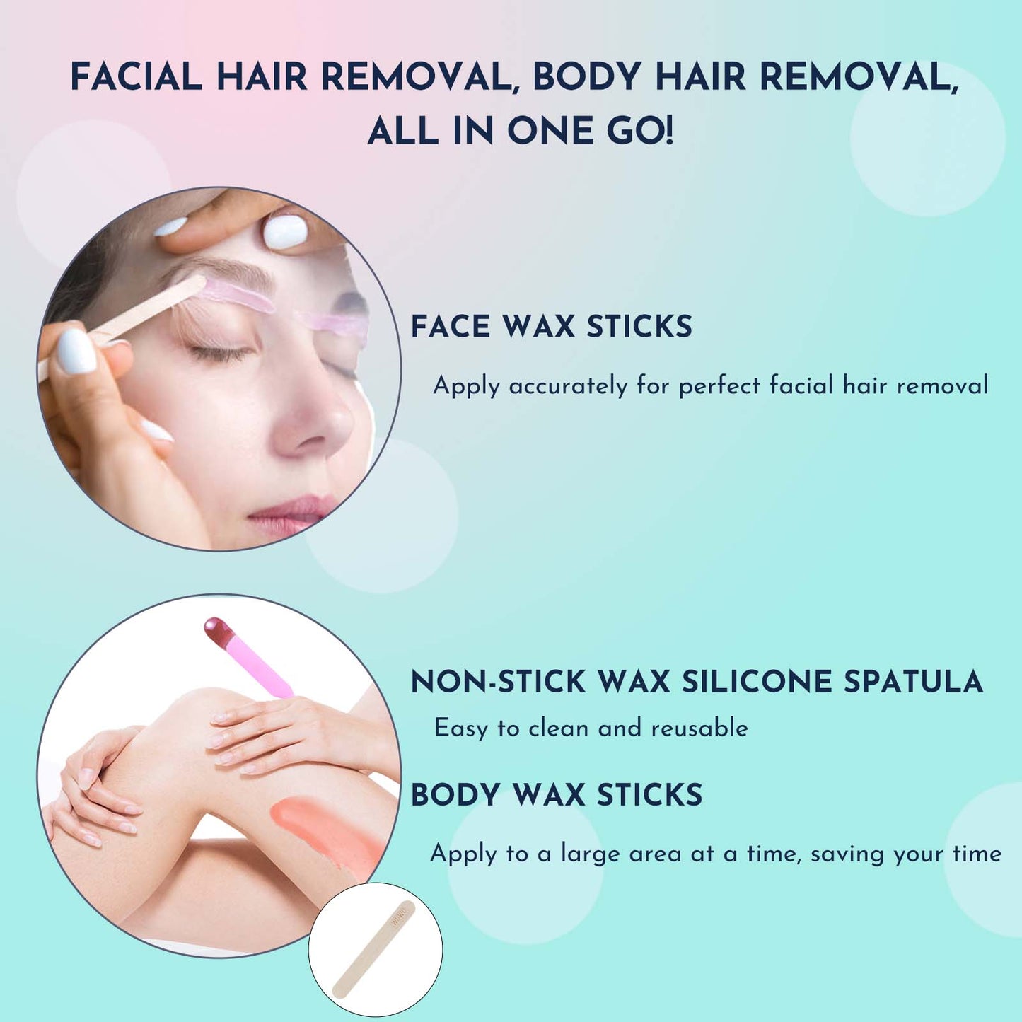 Professional At-Home Hair Removal Waxing Kit with Wax Warmer and Beads