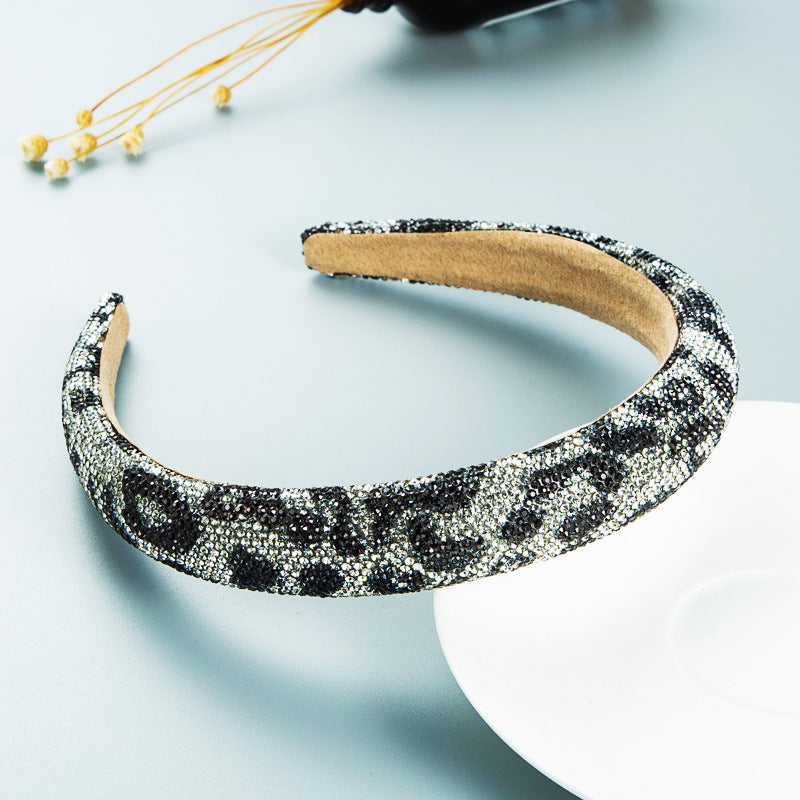Vintage Baroque Rhinestone Hair Hoop with Gypsophila and Pearl Details