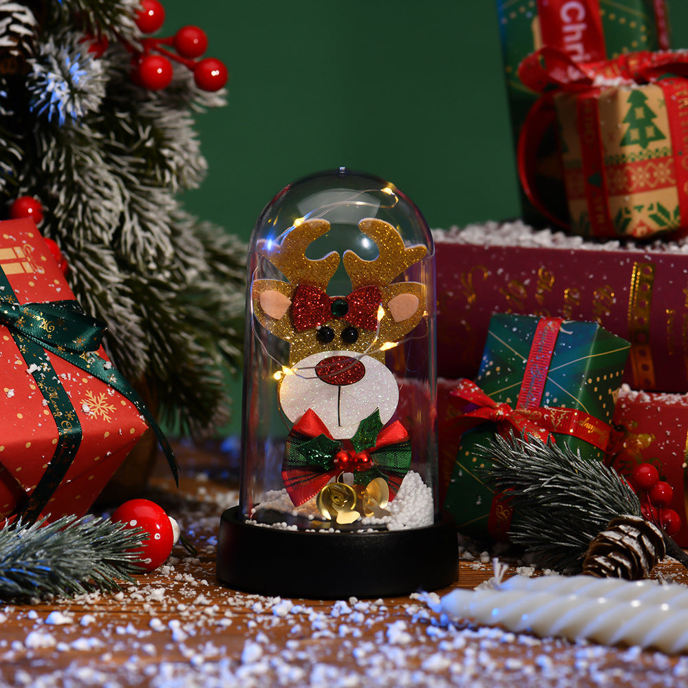 LED Christmas Tree Light Decor Glass Lampshade Ornaments for Holiday Home