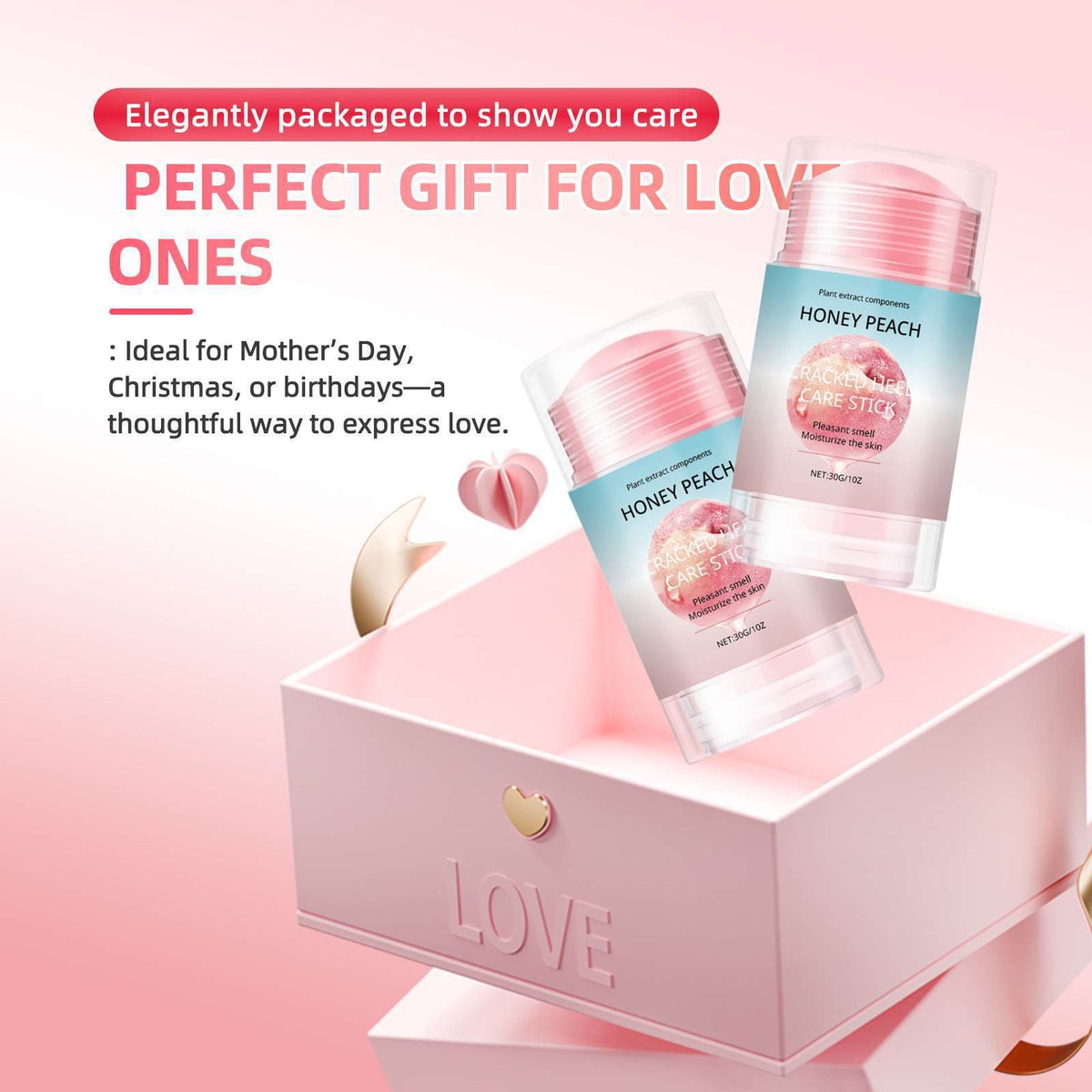 Peach Flavor Hydrating Foot Moisturizing Stick 30g