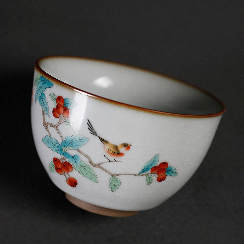 Ceramic Tea Cup Set - Multiple Colors & Designs for Gongfu Tea