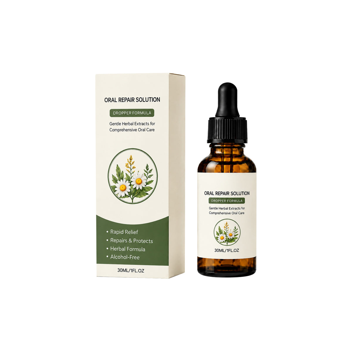 Herbal Oral Care Liquid - 30ml Gentle Cleansing Solution