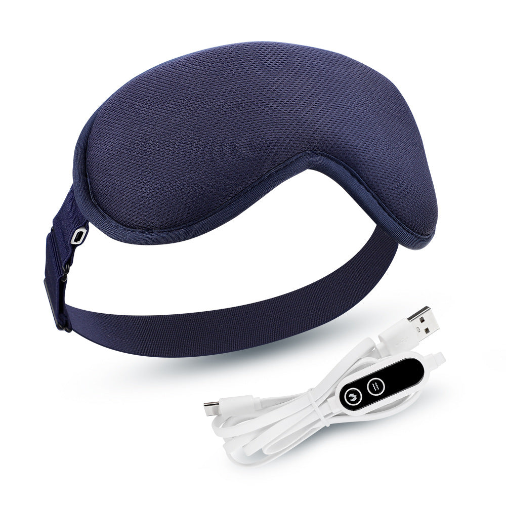 Eye Care Sleep Mask with Heating and Massage - Dark Blue