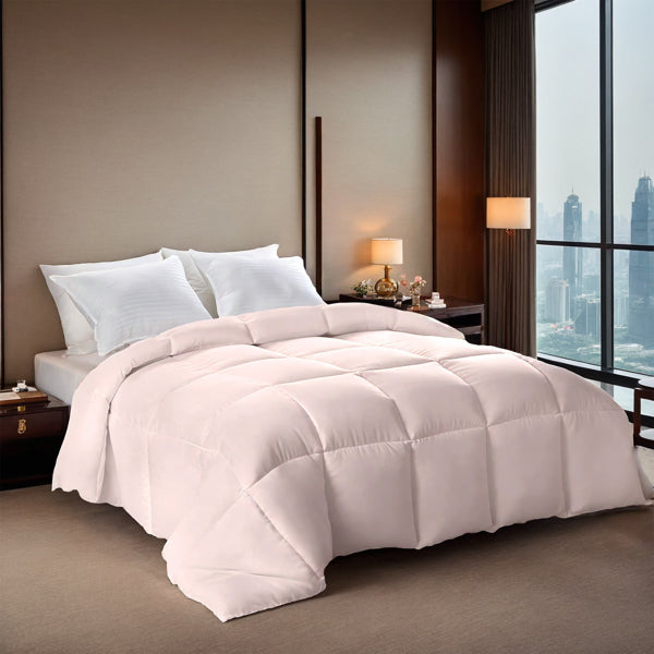 Pink Oversized Duvet - Premium Microfiber, Machine Washable