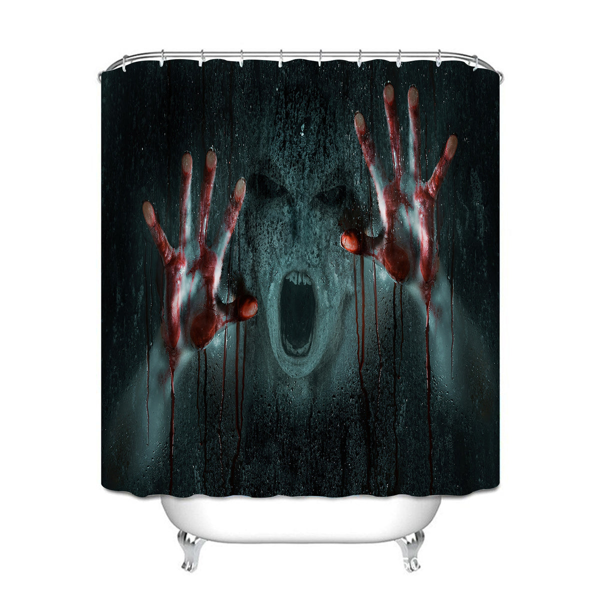 Waterproof Shower Curtain with Mildew Resistance - Cross Border North