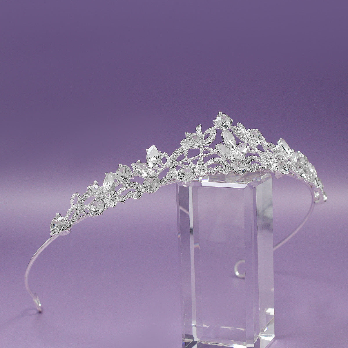 Diamond Crown Hairband - Rhinestone Tiara Headpiece