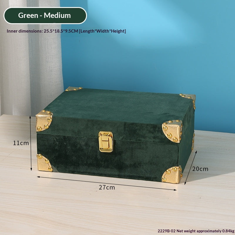 Minimalist Wooden Jewelry Organizer Large Capacity Desktop Storage Box