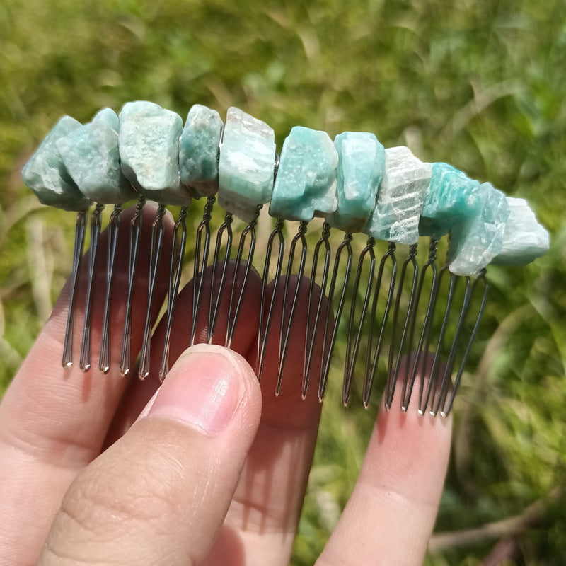 Natural Crystal Hair Comb 20 Teeth