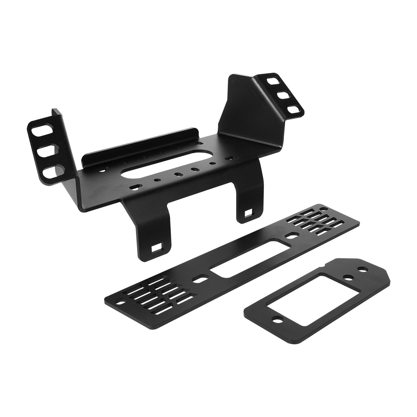 Trailer Hitch Winch Mount for Polaris Ranger 2010-2021 - Black
