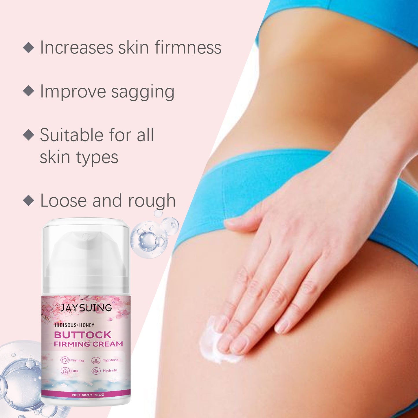 Butt Firming & Lifting Cream - Moisturizing Hip Enhancement Treatment