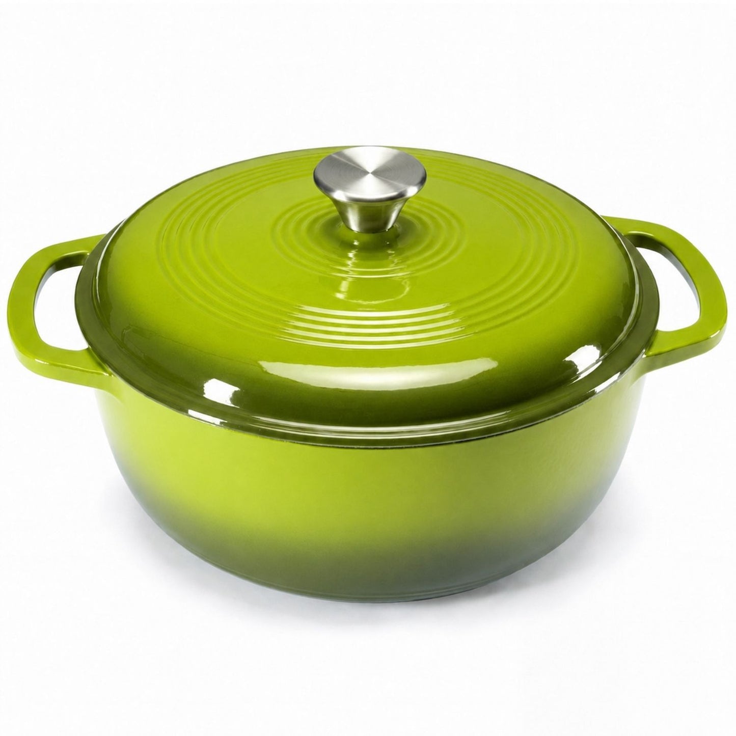 6 Quart Enameled Cast Iron Dutch Oven with Moisture-Sealing Lid