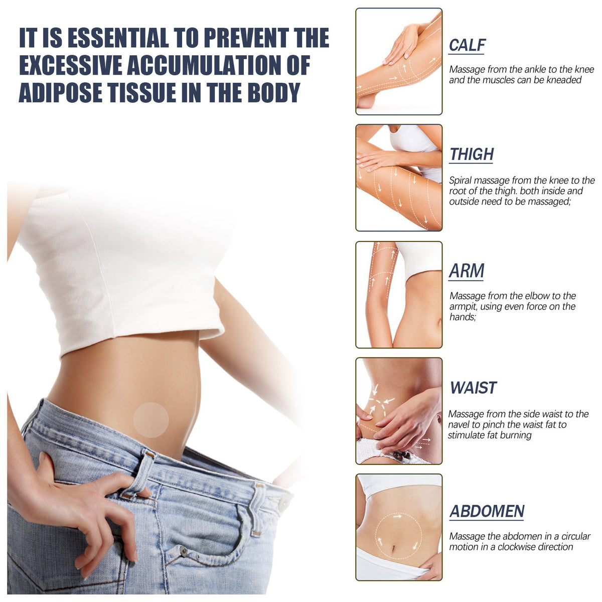 Body Shaping Slimming Stickers for Waist & Thigh Firming