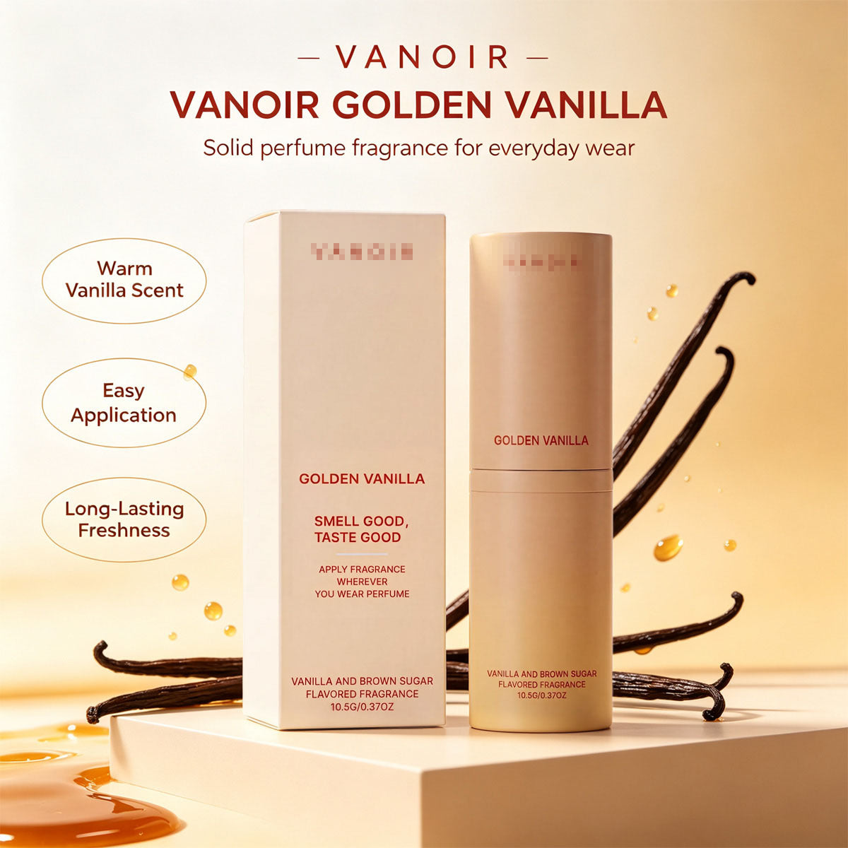 Golden Vanilla Reed Diffuser - 50g