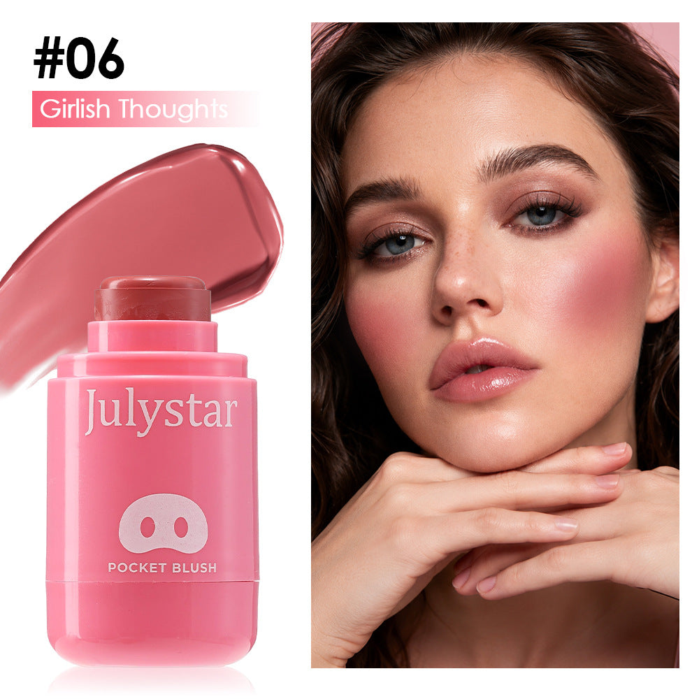 Natural Lip and Cheek Dual-Use Cream Blush - Moisturizing Tinted Makeup
