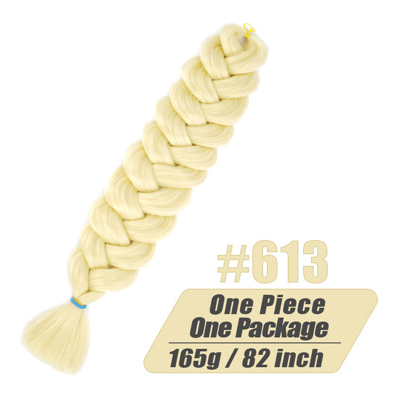 Long Braided Ponytail Hair Extension for Women - Multi-Color, 82 Inch
