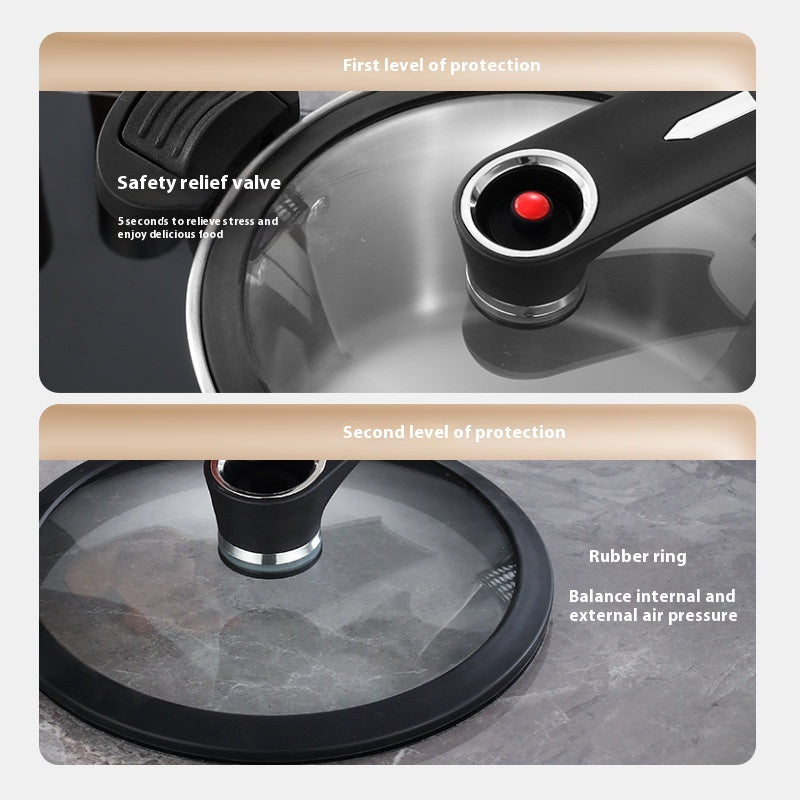 304 Stainless Steel Low Pressure Pot Multi-Functional Kitchen Storage