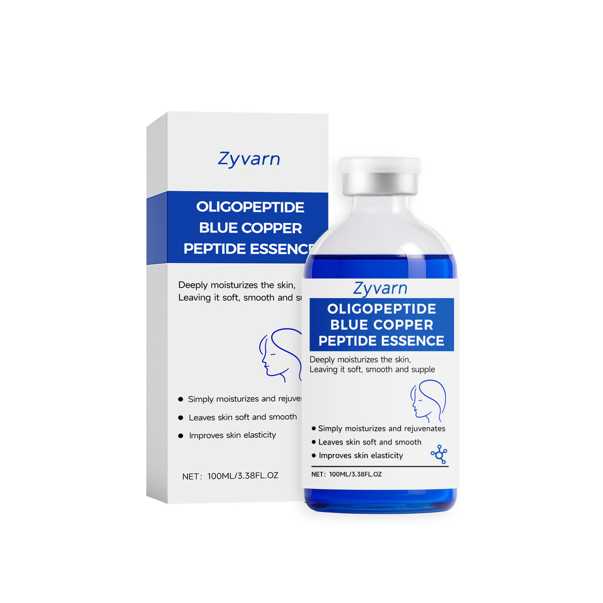 Blue Copper Peptide Face Serum 100ml - Firming & Skin Brightening