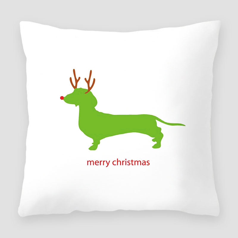 Cartoon Peach Skin Velvet Pillow Cover for Sofa & Living Room - Multiple Colors