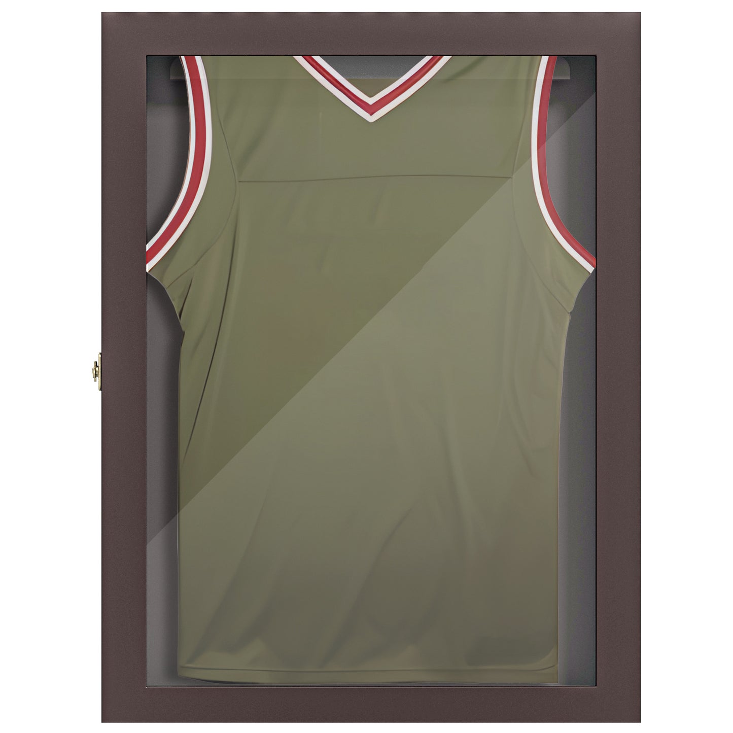 23.5" x 31.5" UV-Resistant Jersey Display Case - Brown
