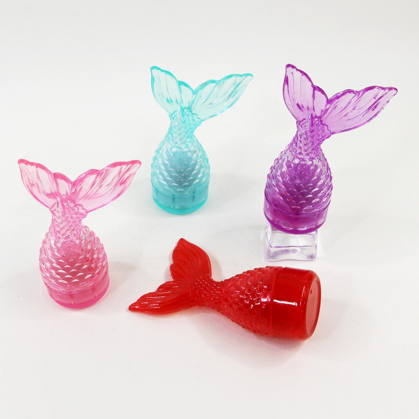 24-Pack Fishtail Mermaid Travel Lip Balm Set - Moisturizing Lip Care
