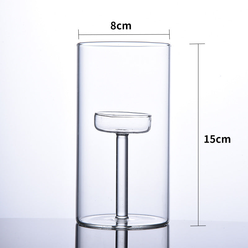Glass Candlestick Set Handmade Borosilicate Holiday Decor - Multiple Sizes