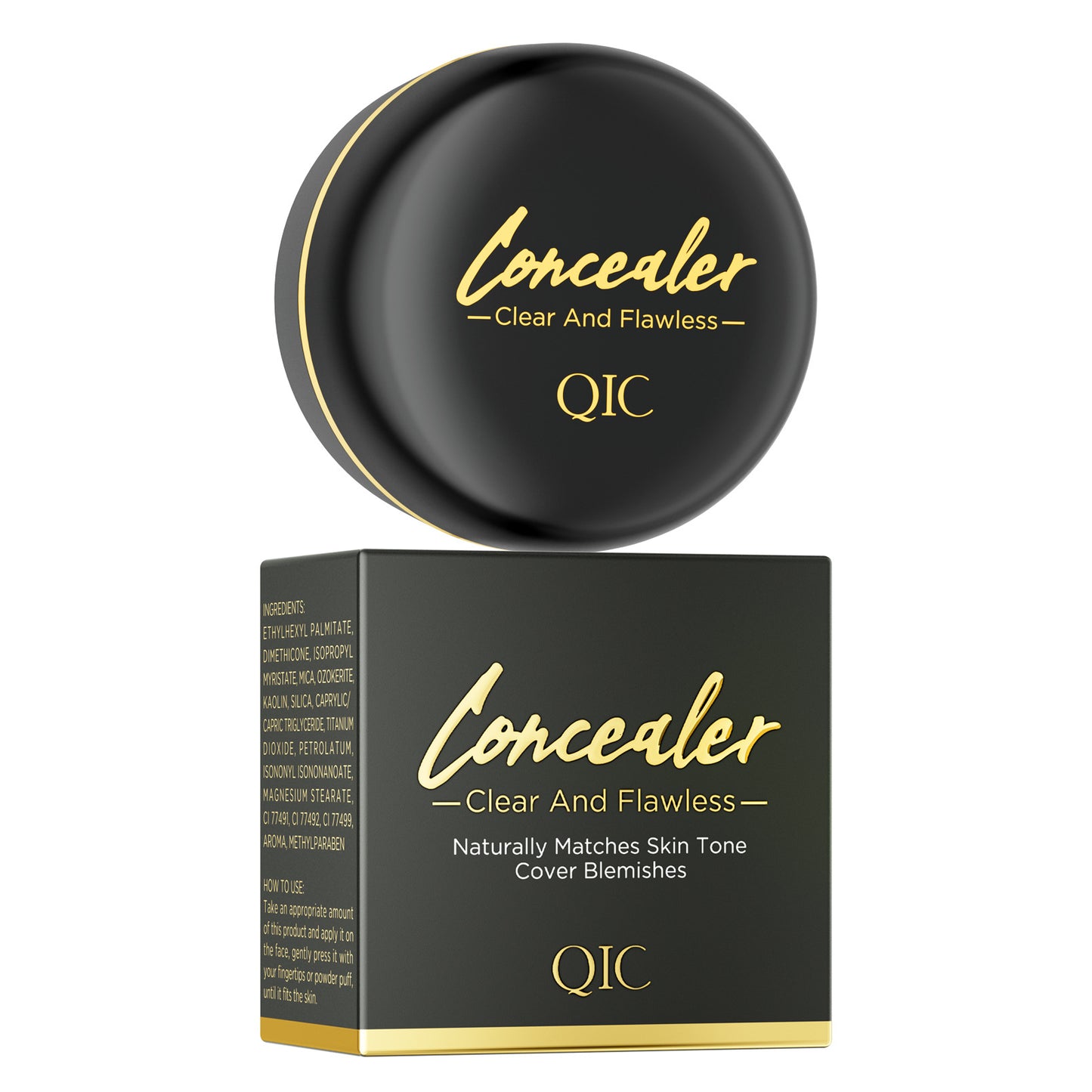 Concealer Stick for Tattoo, Acne, Dark Circles & Pores - 15g, Multiple Shades