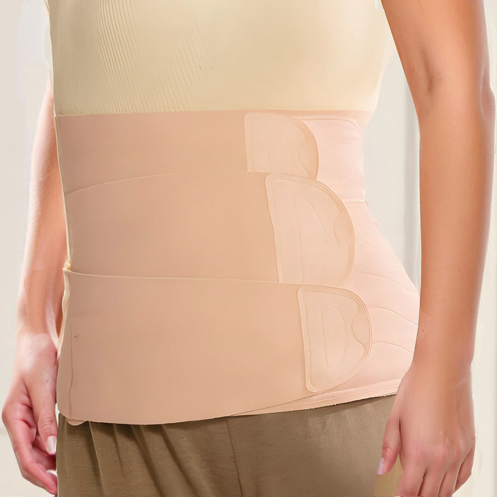Breathable Postpartum Belly Wrap with Velcro Waist Cincher