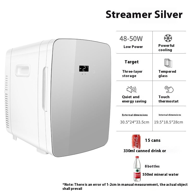 15L Car Refrigerator with Digital Display - Portable Mini Cooler for Dorm & Home