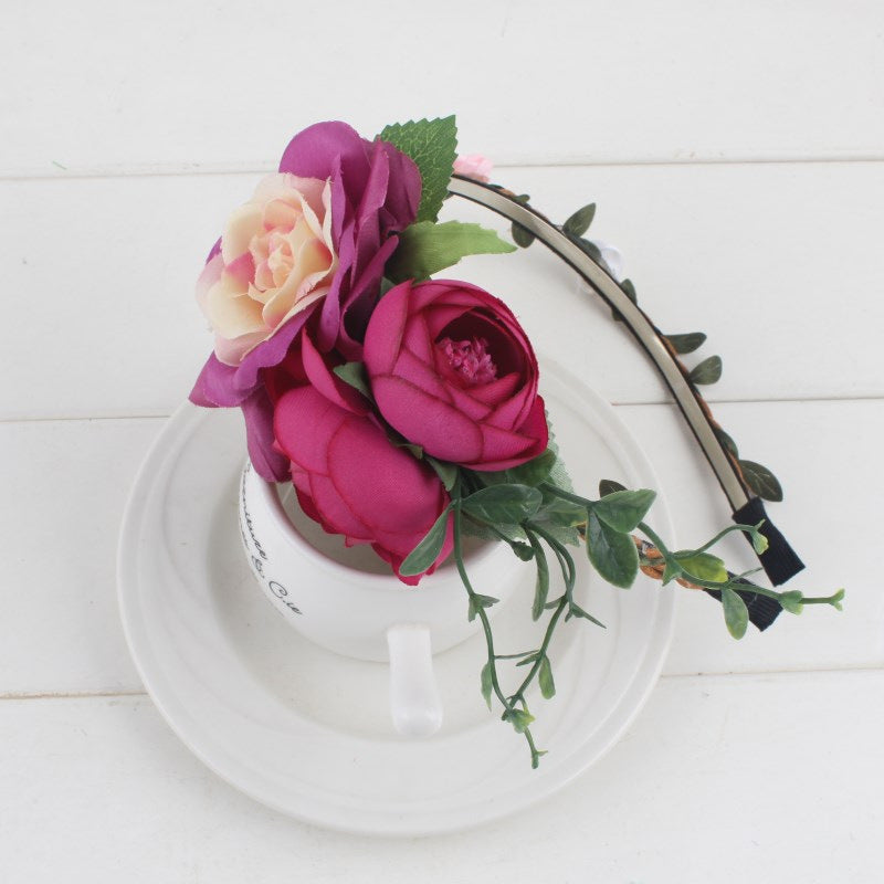 Flower Simulation Bridal Headband