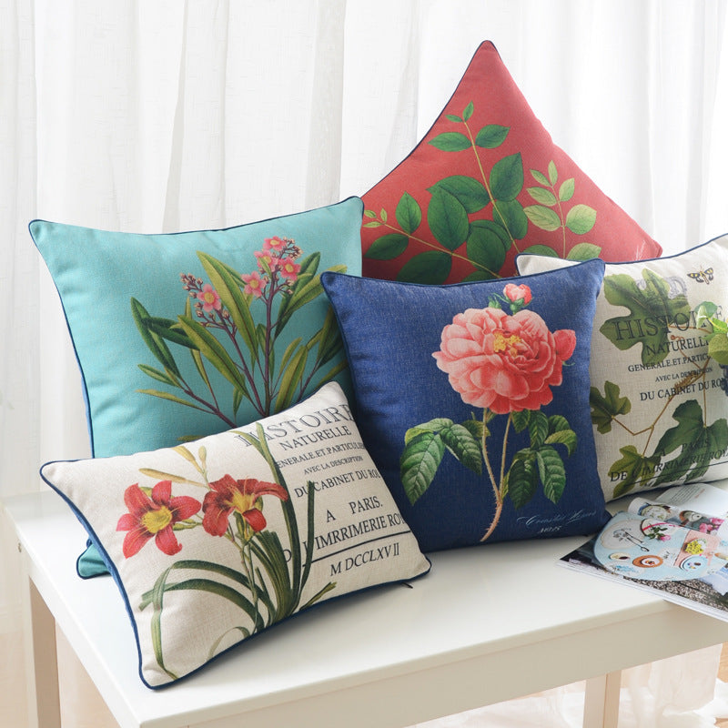 Home Sofa Cushion Cover 45x45cm Floral Pattern Multiple Styles