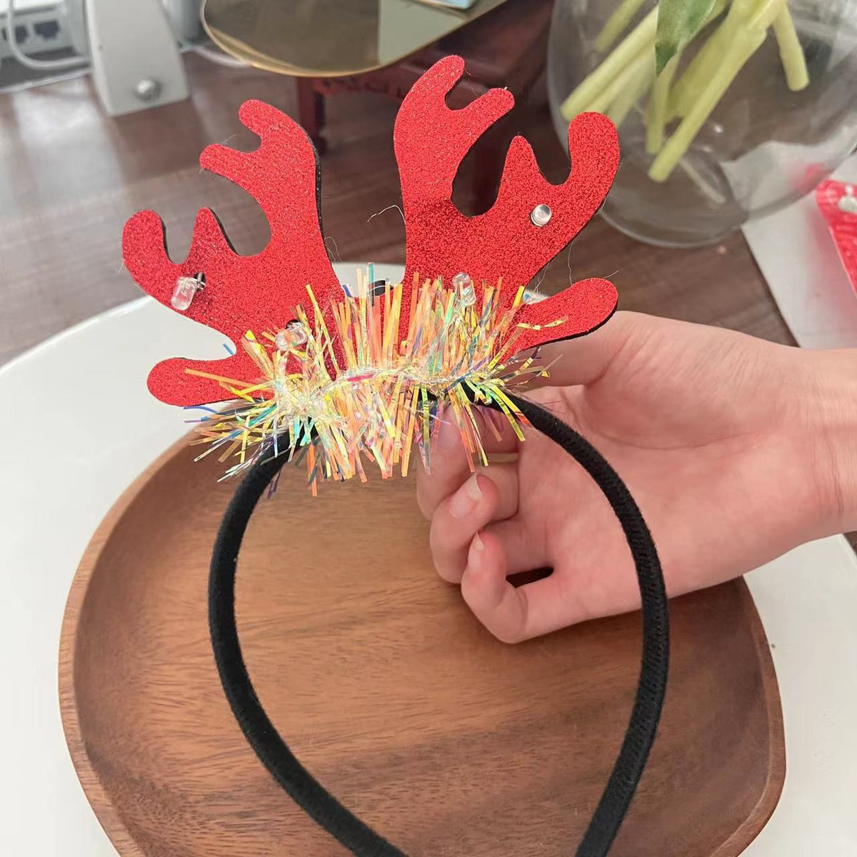 Christmas Light Headband for Women – Snowflake & Holiday Styles