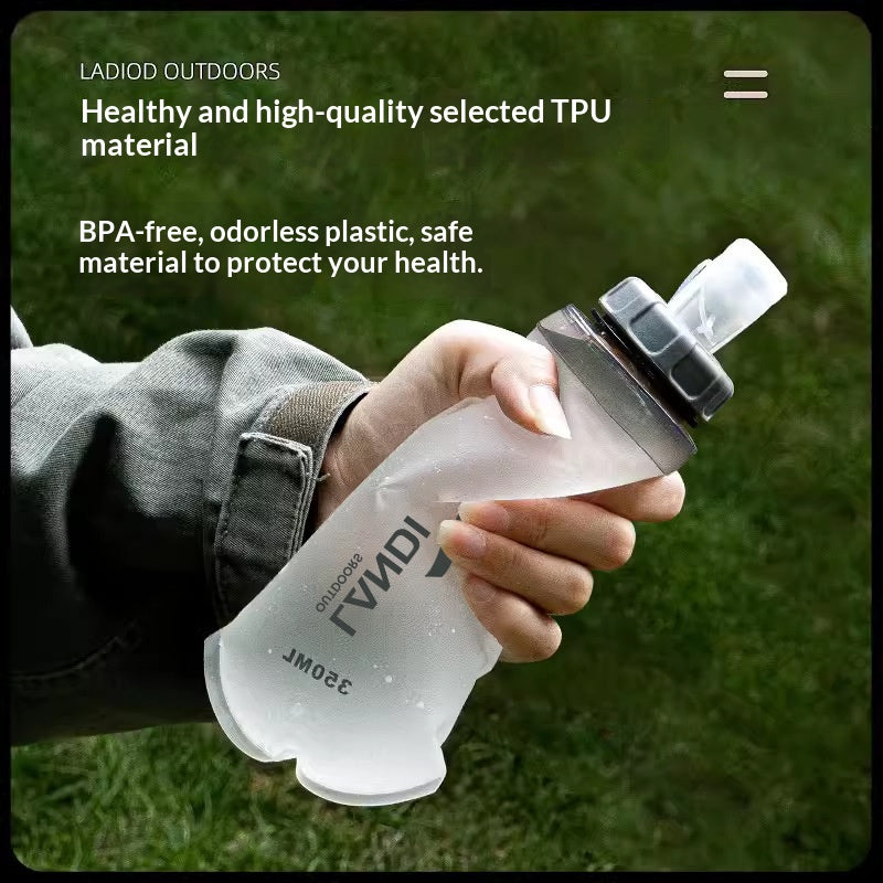 Foldable Sports Water Bottle TPU Portable Hydration Bag for Running Hiking