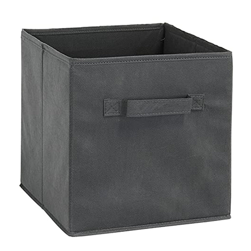 Multi-Color Fabric Storage Box with Lid – 27x27x28cm Wardrobe & Toy Organizer