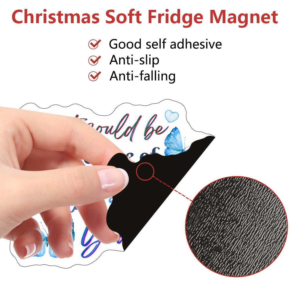 Holiday Locker Magnetic Stickers Set - 20 PVC Decorations for Home & Office