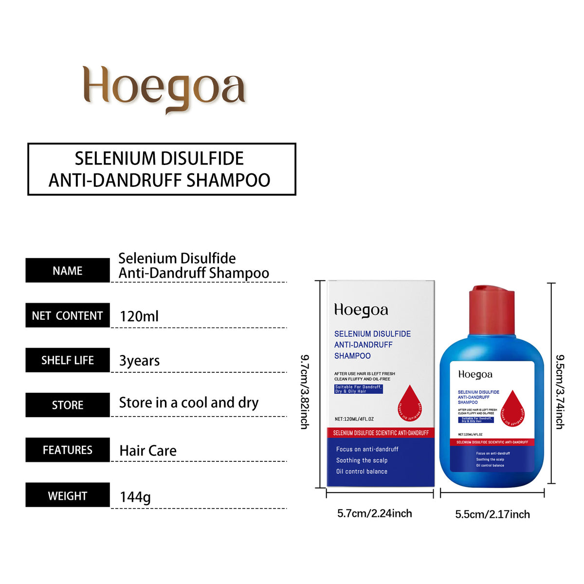 Selenium Disulfide Control Oil Shampoo 120ml