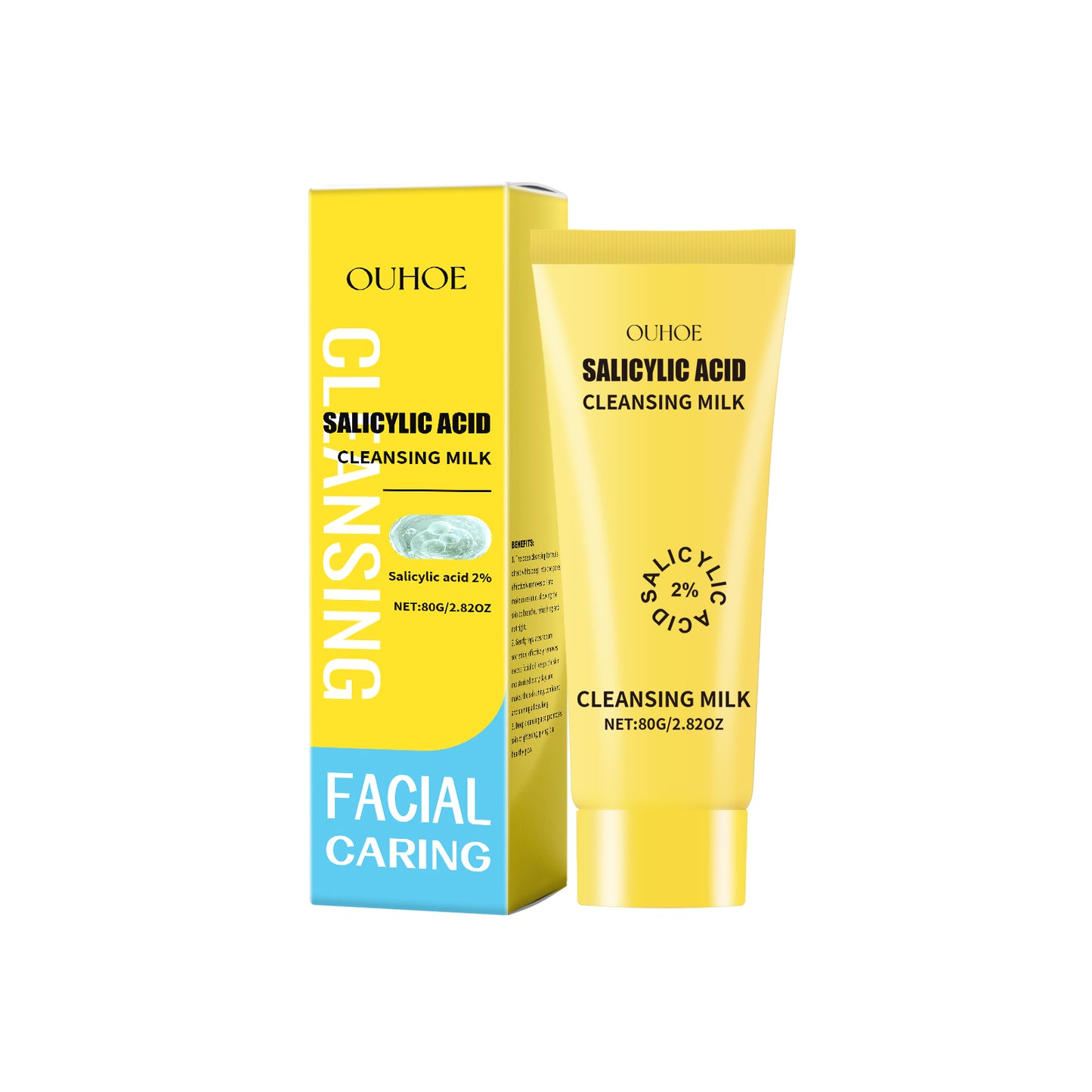 Salicylic Acid Facial Cleanser - Oil Control & Moisturizing Face Wash