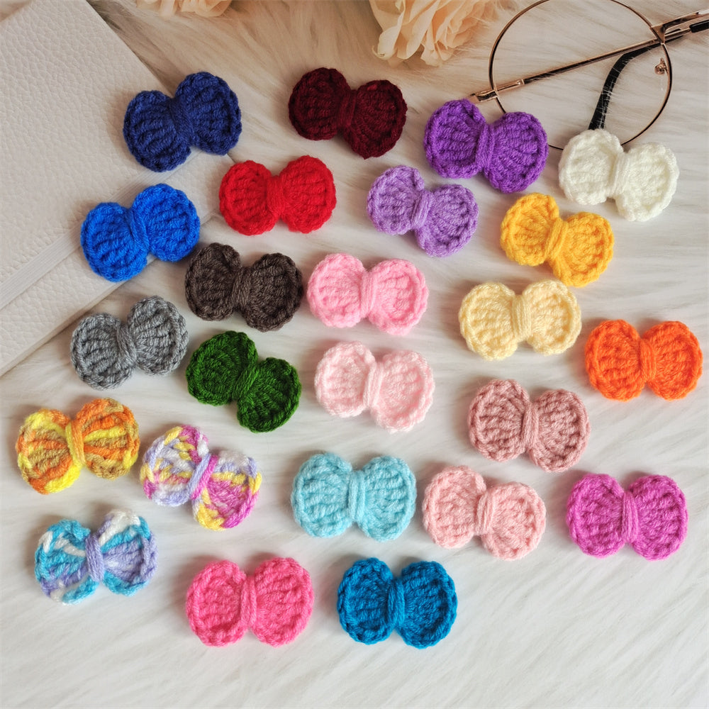 Wool Hair Bow Hairpin Handmade Hair Accessory for Women and Kids