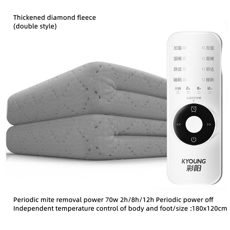 Electric Heating Blanket with Dual Control - Multiple Sizes & Styles