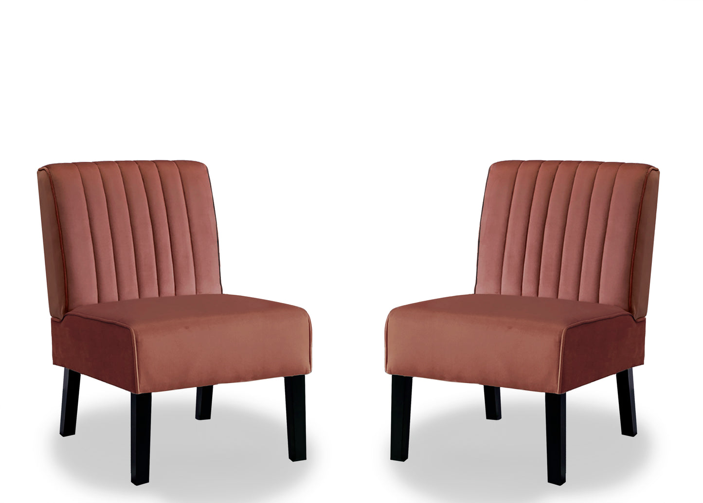 Reese Mid Century Modern Accent Chairs Set Of 2 With Minimalist