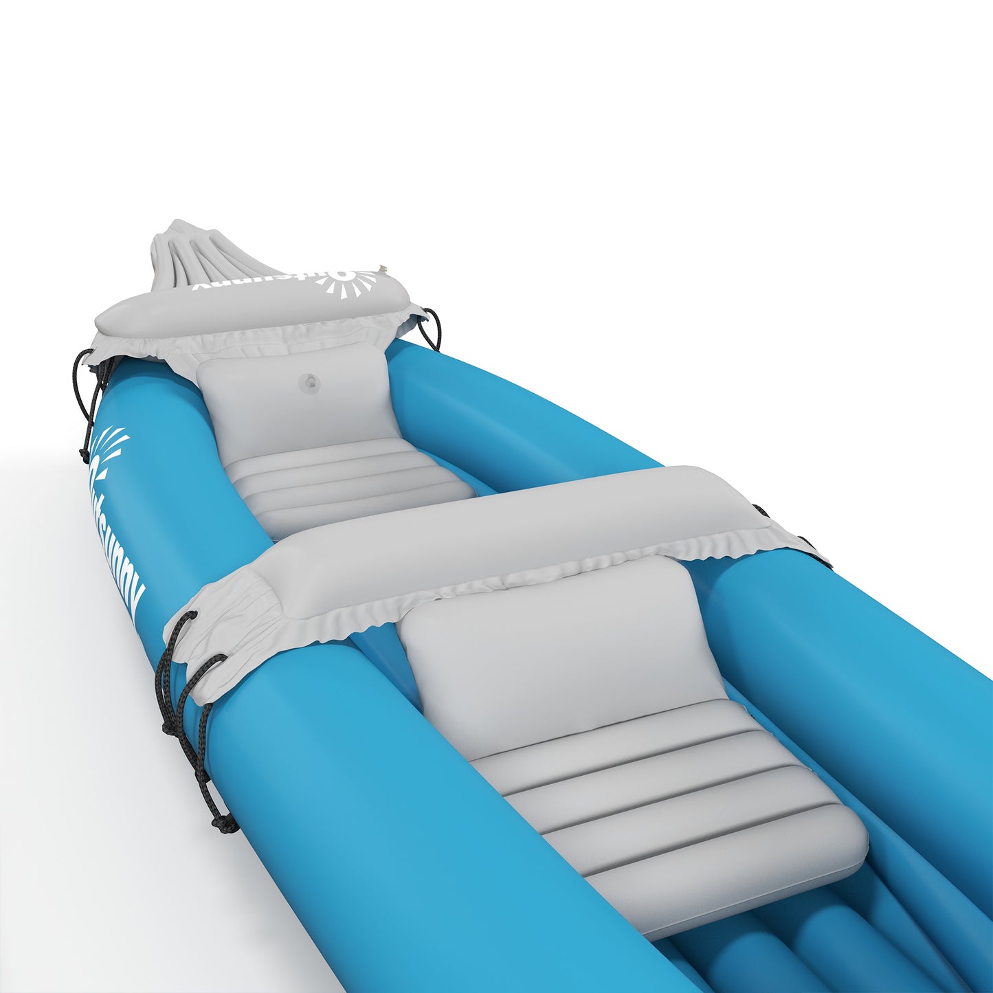 2-Person Inflatable Kayak with Paddles and Repair Kit - Blue