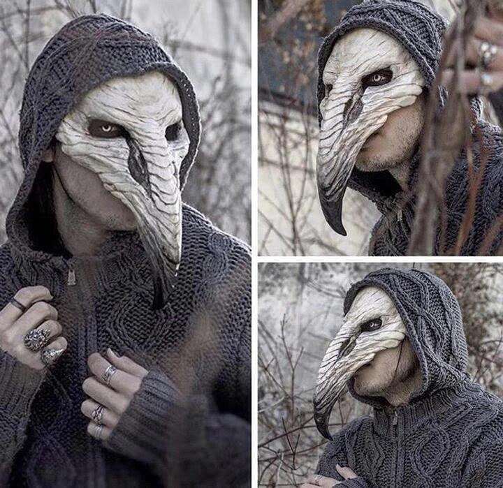 Halloween Plague Beak Mask Punk Latex Party Mask White Bone Beak