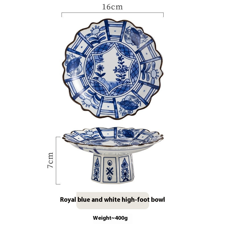 Retro Ceramic Serving Bowl - Modern Simple Style, Multiple Colors