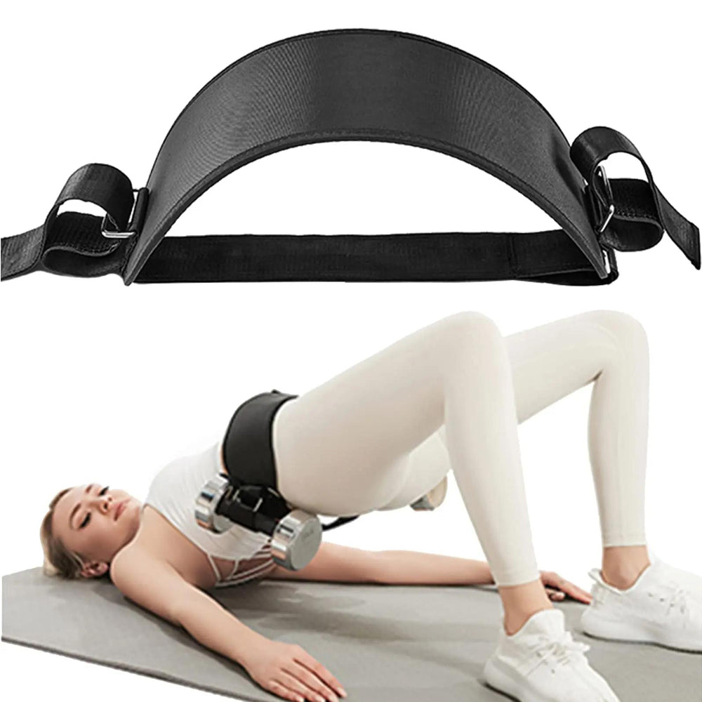 Hip Thrust Belt for Dumbbells - Anti-Slip Waist Strap for Glute Workouts