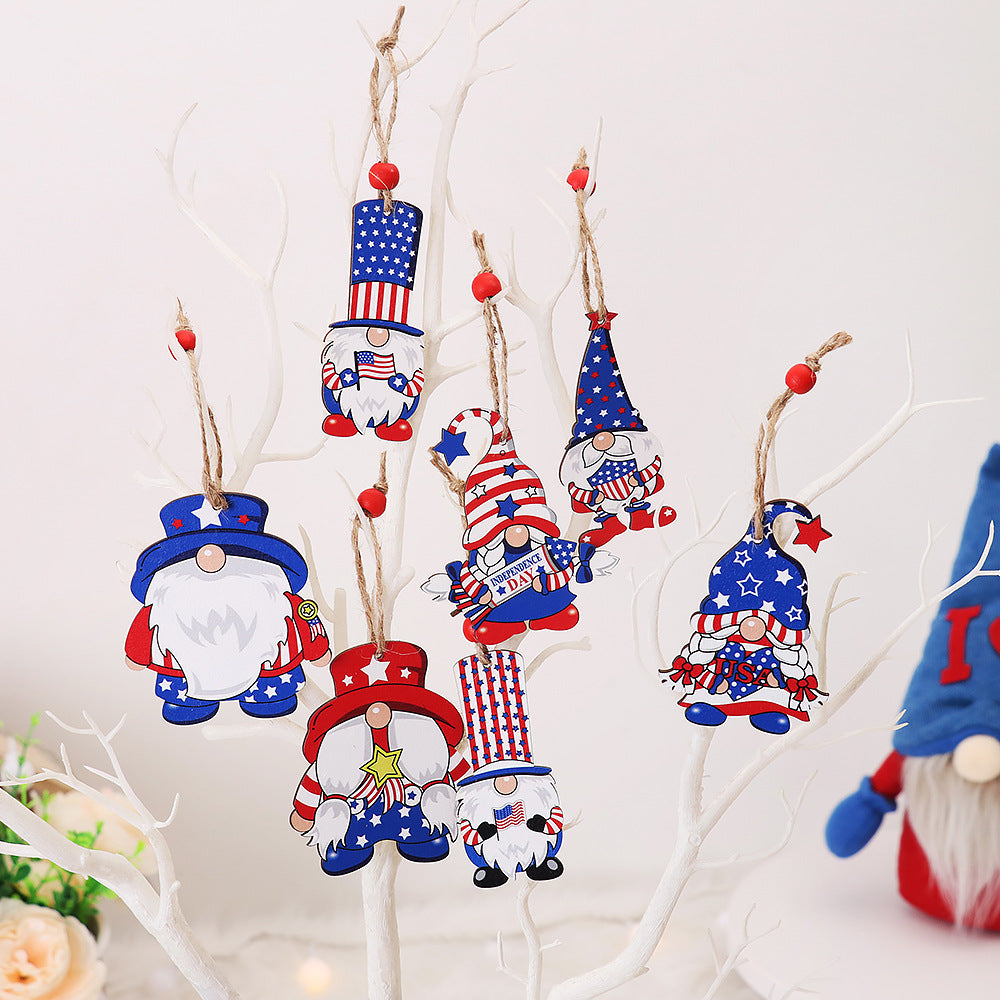 Faceless Wooden Forest Man Pendant Set - Home & Party Decor