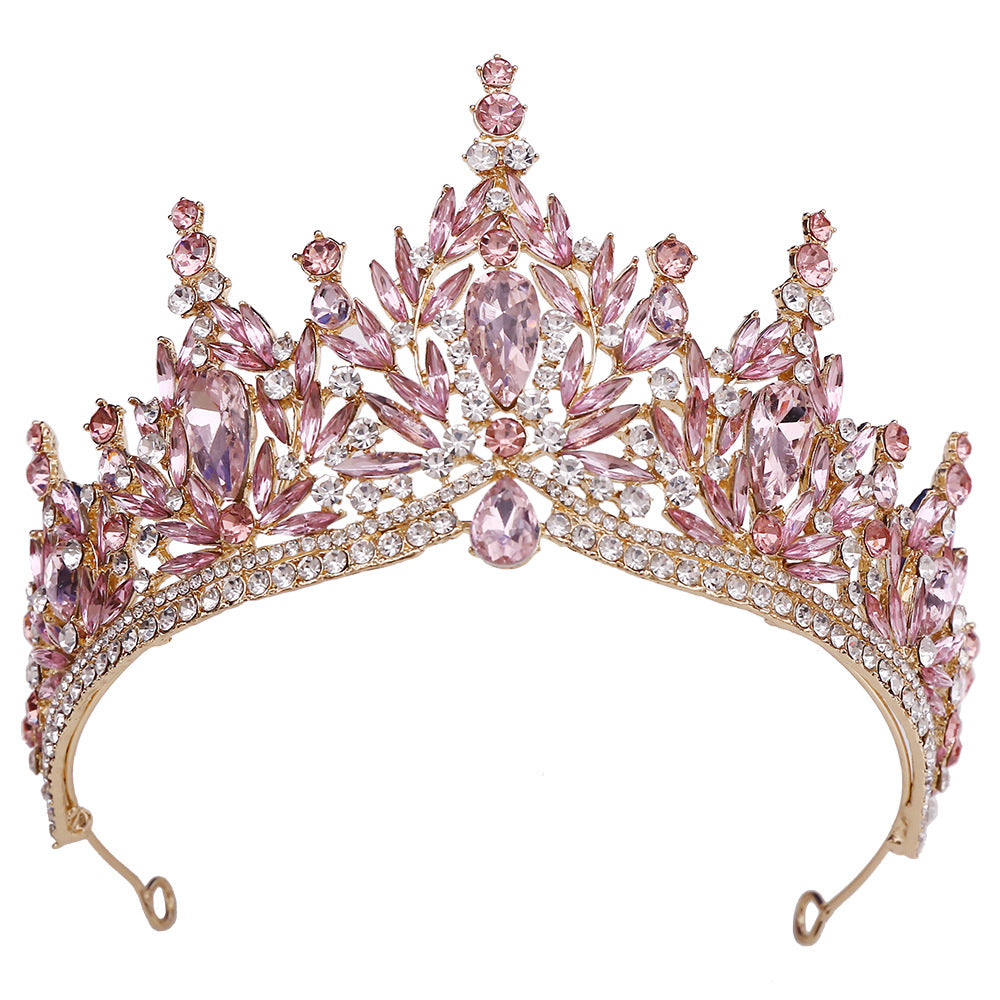 Bridal Crystal Leaf Crown Headdress