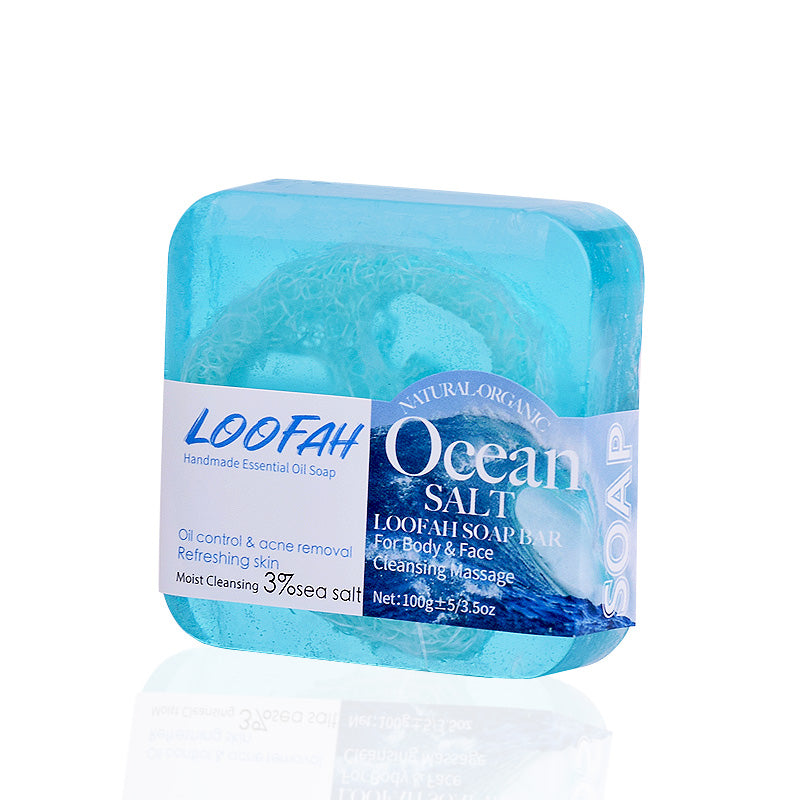 Sea Salt Luffa Soap Bar - 100g